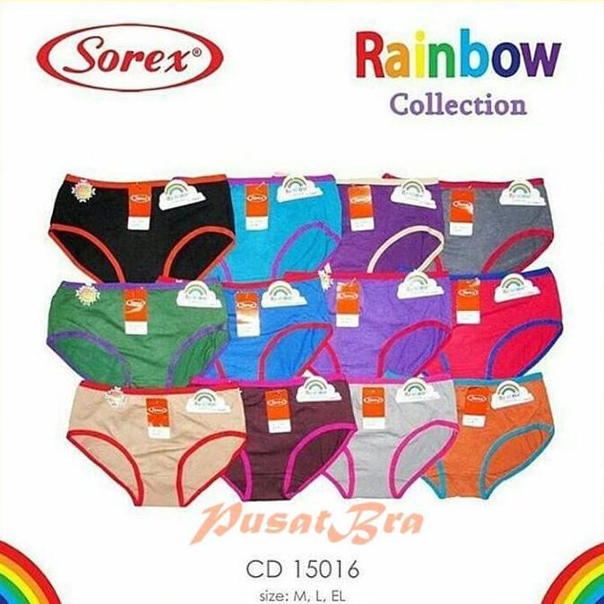 Celana Dalam Sorex Rainbow CD Sorex 15016 - L