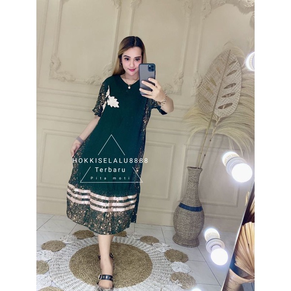Baju Daster/Daster Motif Pita/Daster murah/BUSUI FRIENDLY/DASTER BUSUI/BAJU BUSUI/Daster Busui Jumbo
