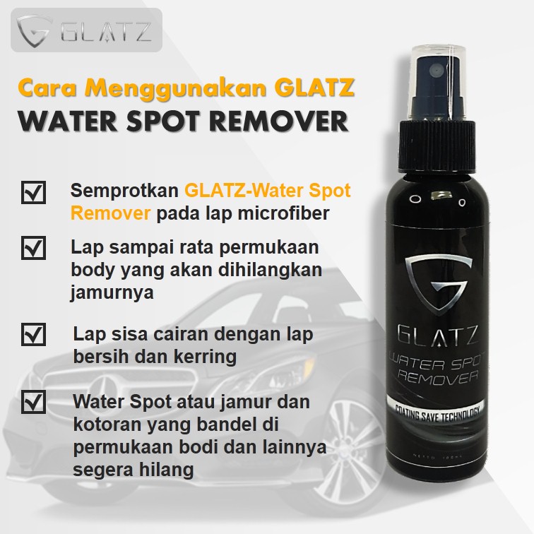 Pembersih Jamur Body Mobil dan Motor GLATZ Water Spot Remover Penghilang Kerak Cat Bodi Terbaik Aman-5