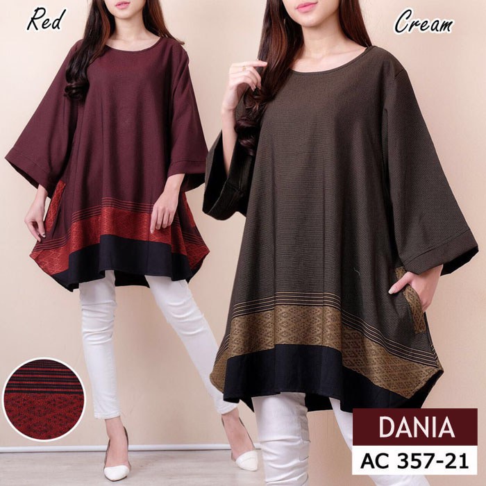 Dania Jumbo Blouse Baju Atasan Wanita Bigsize Ukuran Besar Muslim