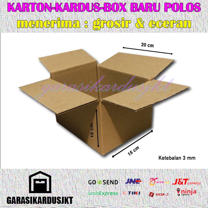 

KARDUS | BOX | KARTON PACKING ( 20 x 15 x 10 ) POLOS BARU