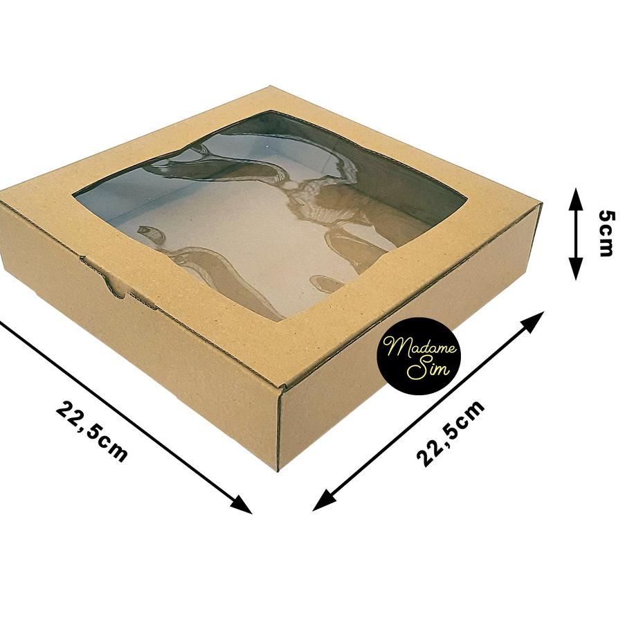 

KOTAK PIZZA - GIFT BOX - DUS BROWNIES 22 x 22 x 5 CM - MS-04 (ISI : 10 PCS)