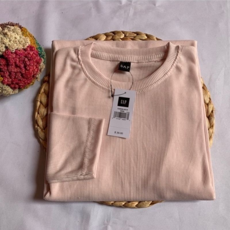 KAOS IMPORT RIB WAFER PANJANG / GROSIR KAOS GAP RIP Z&K
