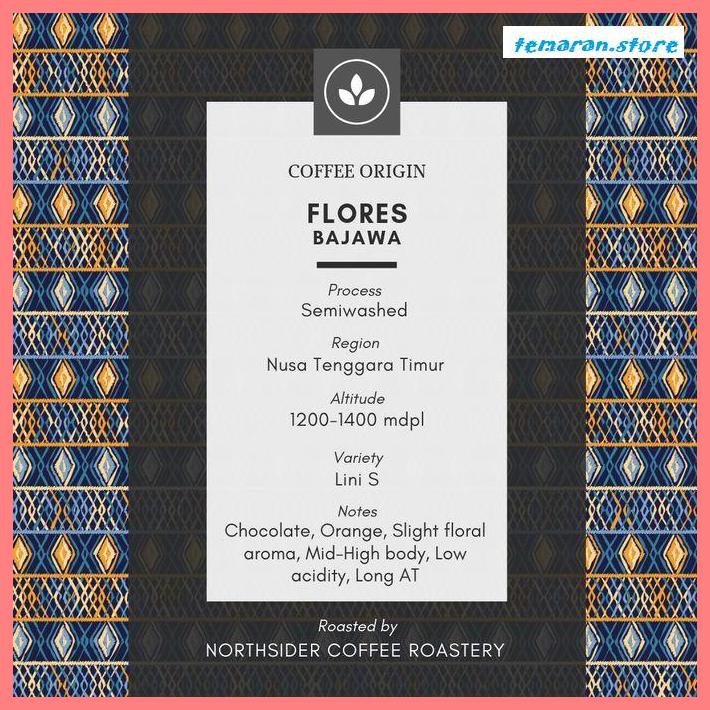 

Kopi- BIJI KOPI ARABICA FLORES BAJAWA WASHED - 500GR NORTHSIDER COFFEE - BIJI KOPI -Biji-Kopi.