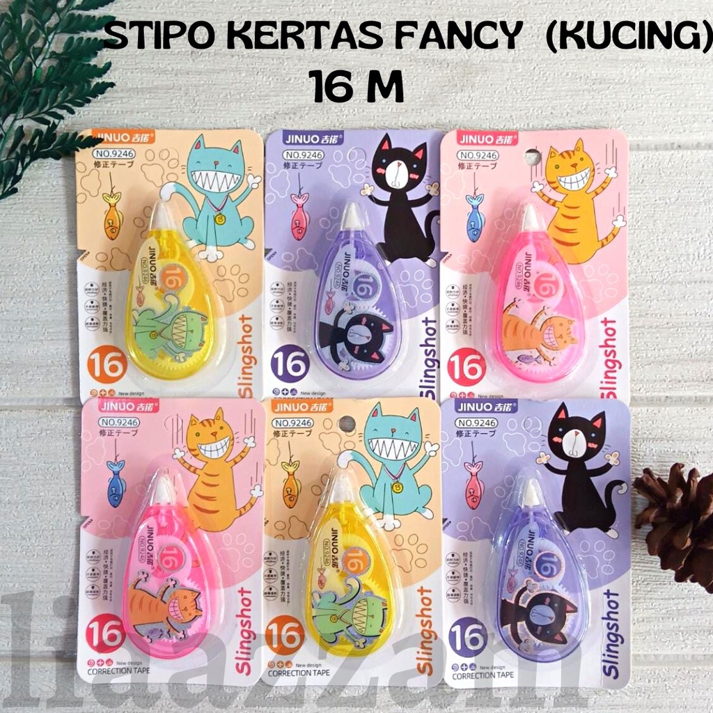 

STIPO Roll Kertas / TIP EX KERTAS FANCY 16 METER Kucing