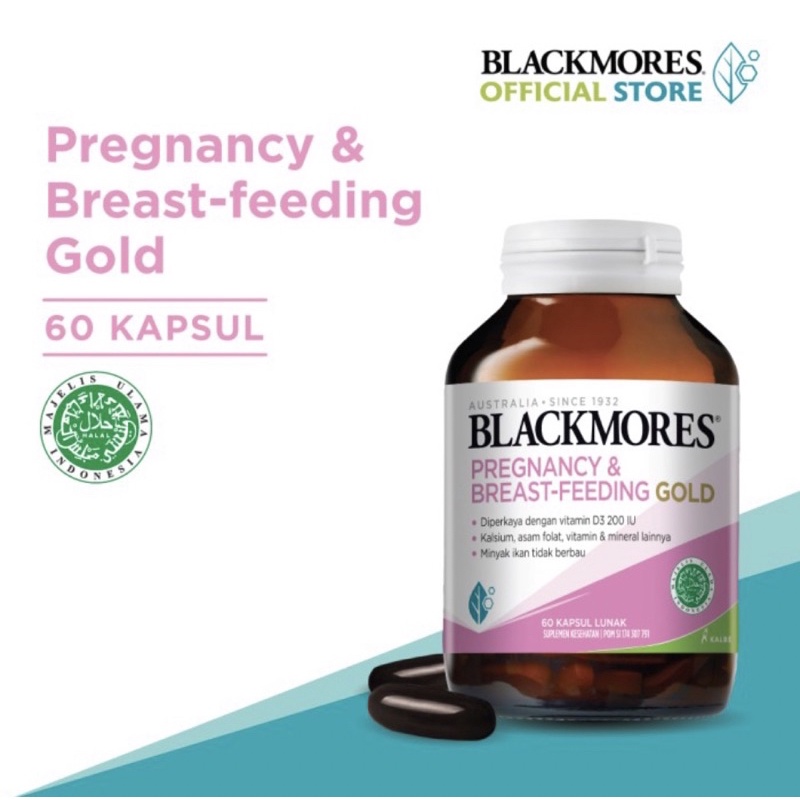 Blackmores Pregnancy & Breast - feeding gold (60) ASI booster nutrisi ibu hamil dan menyusui