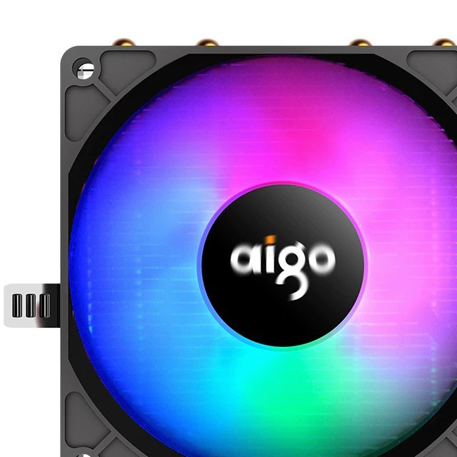 Aigo CPU Cooler 2 Heatpipes Radiator PWM PC Fan Led Heatsink AMD Silent 3Pin Computer CPU Cooling