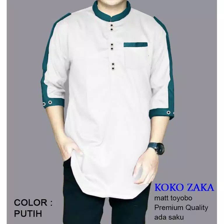 Koko Zaka Baju Koko Pria Muslim Model Pakistan 2021 Shopee Indonesia