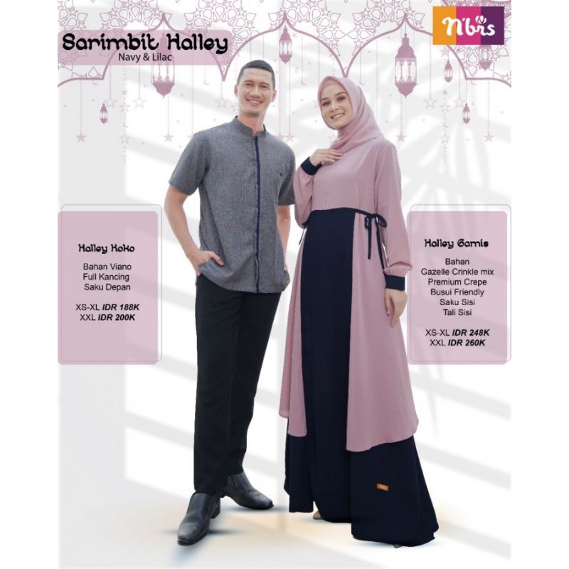 SARIMBIT NIBRAS HALLEY KOKO NAVY GAMIS LILAC SARIMBIT NIBRAS 2021