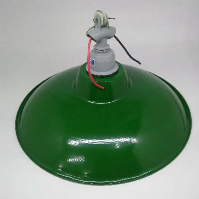 KAP LAMPU GANTUNG/ KAP WD + FITTING GANTUNG E27 uk 27cm PLSTK