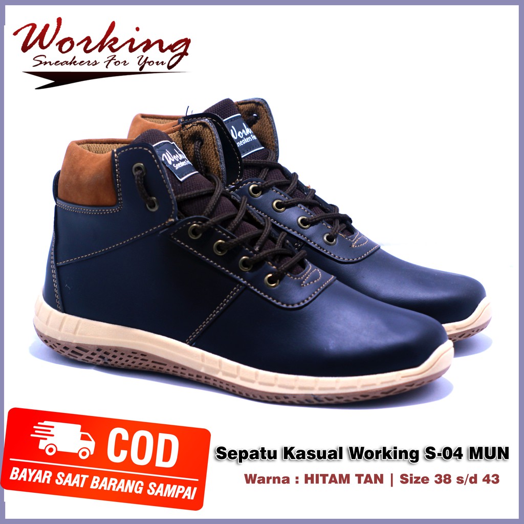 SEPATU WORKING BOOT S-04 NEW MUIN