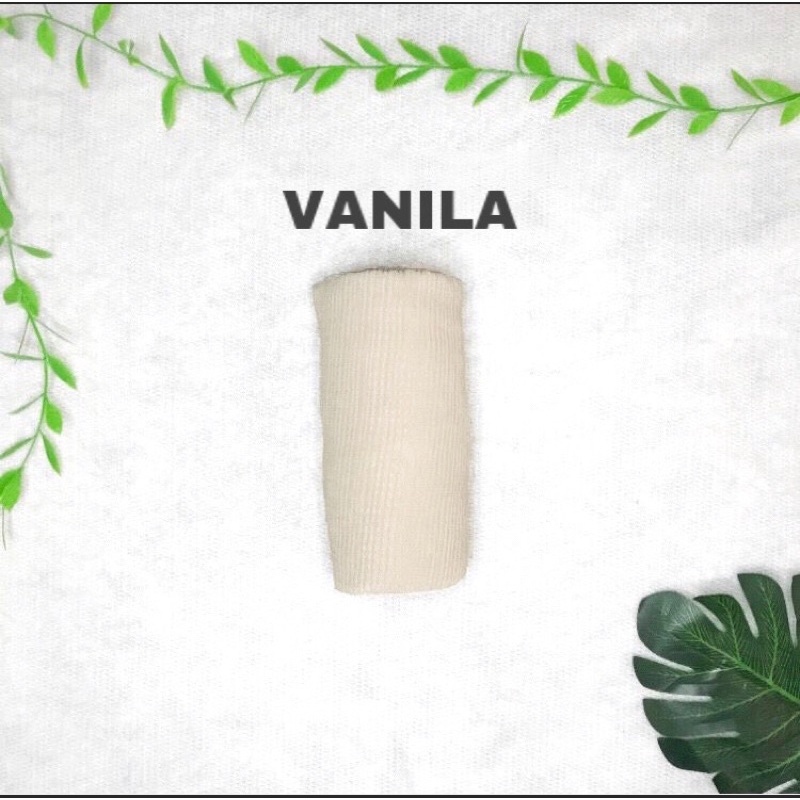 PASHMINA PLISKET LIDI  {90 X 180} AZARA-VANILA