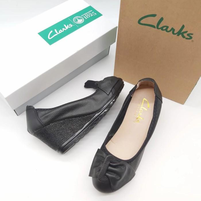 CLARKS SEPATU WANITA CLARKS WEDGES 7 CM RG-A08 ORIGINAL PROMO