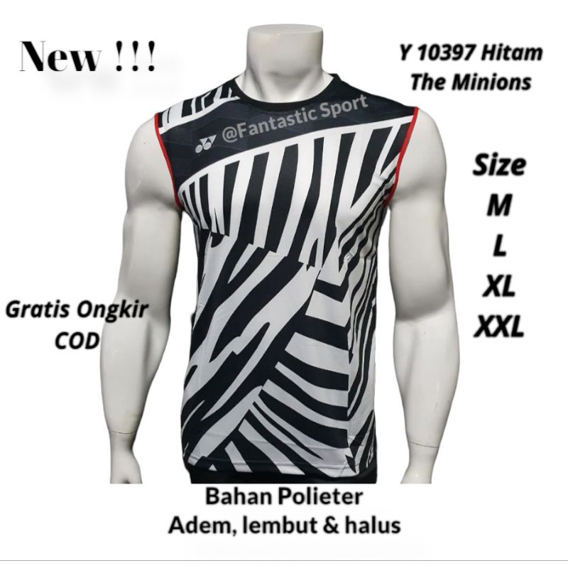 [COD] SINGLET BADMINTON THE MINIONS Y 10397 KAOS BULUTANGKIS PRIA GRADEORI IMPORT JERSEY COWOK KEKIN