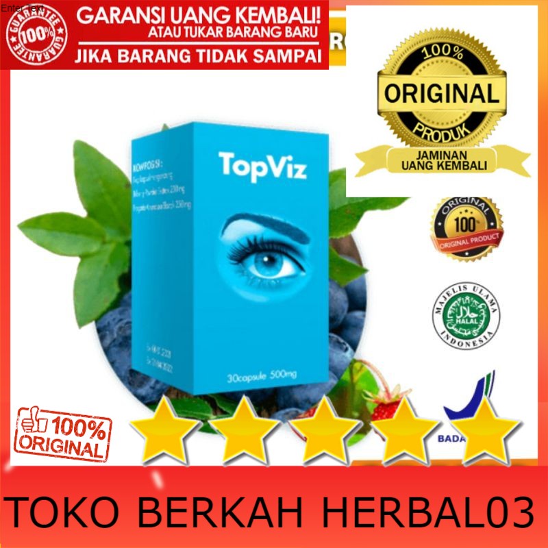 100% ASLI Topviz asli original obat top viz mengobati mata katarak, minus, rabun, aman kualitas terb