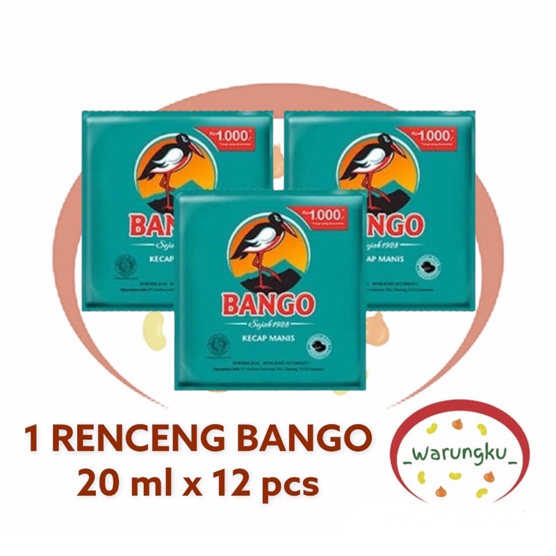 

[RENCENG] Kecap BANGO - 20ml x 12pcs Kecap Manis