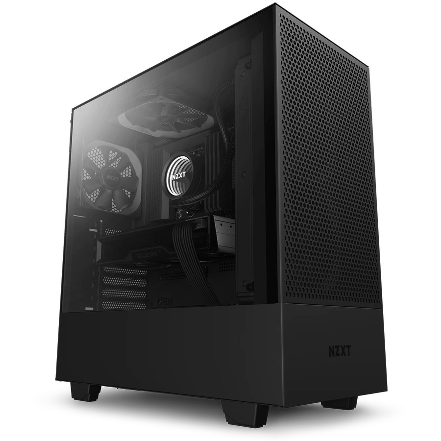 NZXT H510 Flow Black Mid Tower ATX Case Casing PC Free Fan