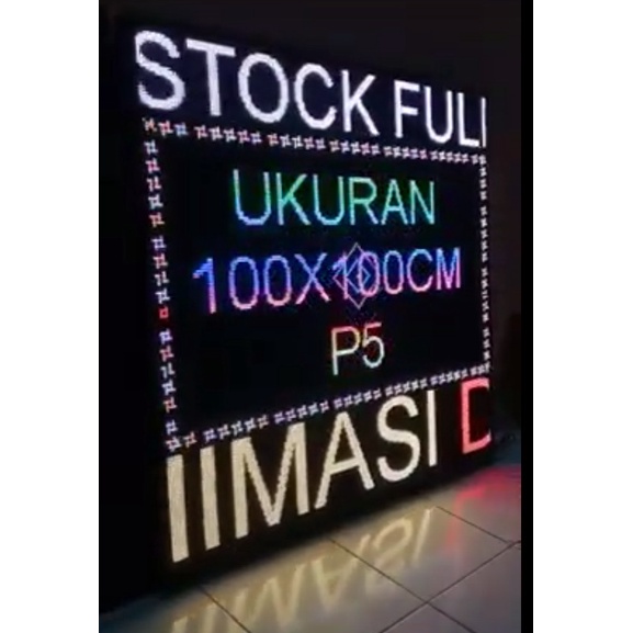 P5 LED running text 100x100cm RGB WIFI