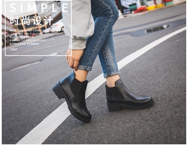 IMPORT Flash Sale cuci gudang Boots Leather Ankle Sepatu Boots Kulit Boots Leather Ankle