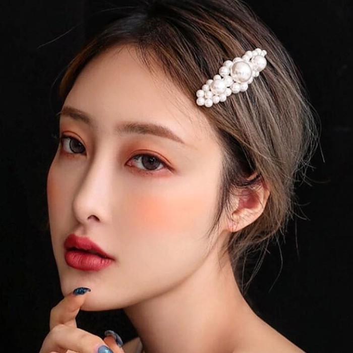 CLEARANCE SALE - JJ0114 - Hair Clip Korea Jepit Korea Jepit Rambut Kpop Wanita Mutiara