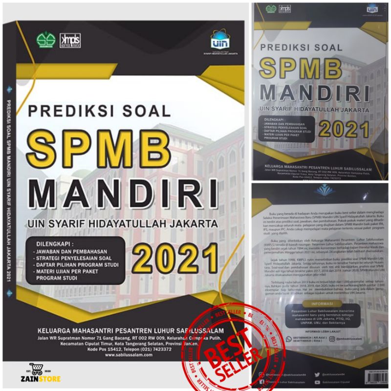 BUKU PREDIKSI SOAL SPMB UIN JAKARTA 2021