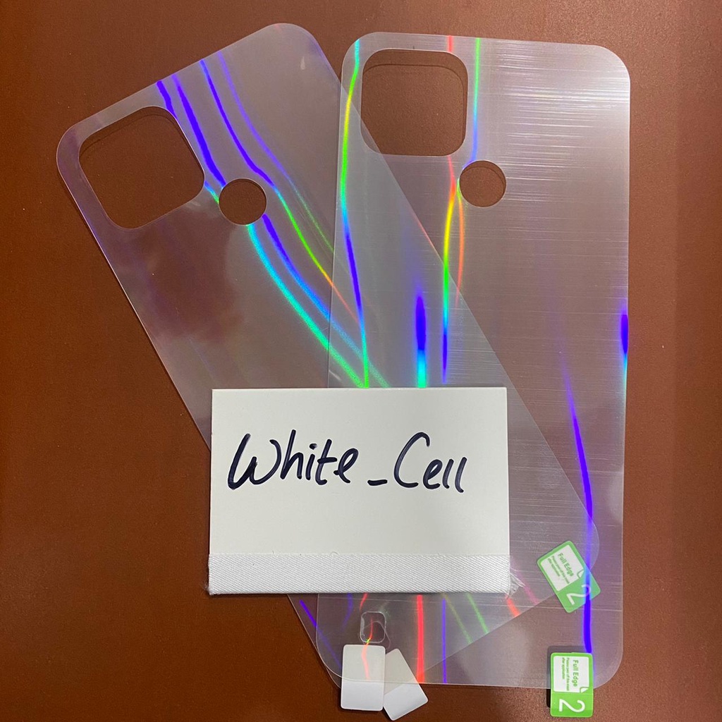 REALME C21 C21Y BACK SKIN AURORA CLEAR GARSKIN ANTI GORES BELAKANG TRANSPARAN D2