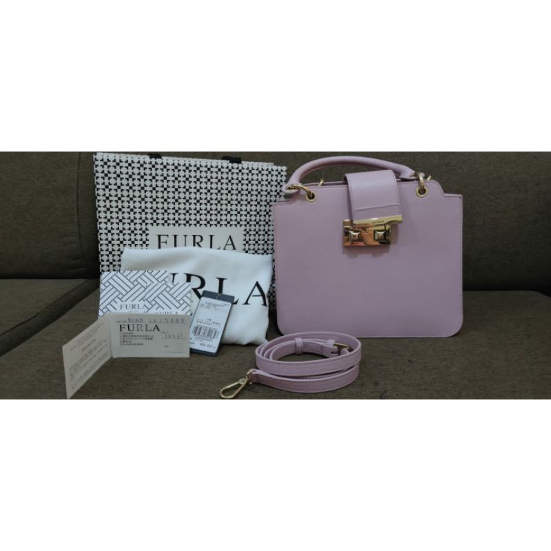 Prelove FURLA BELLA SATCHEL LIGHT PURPLE