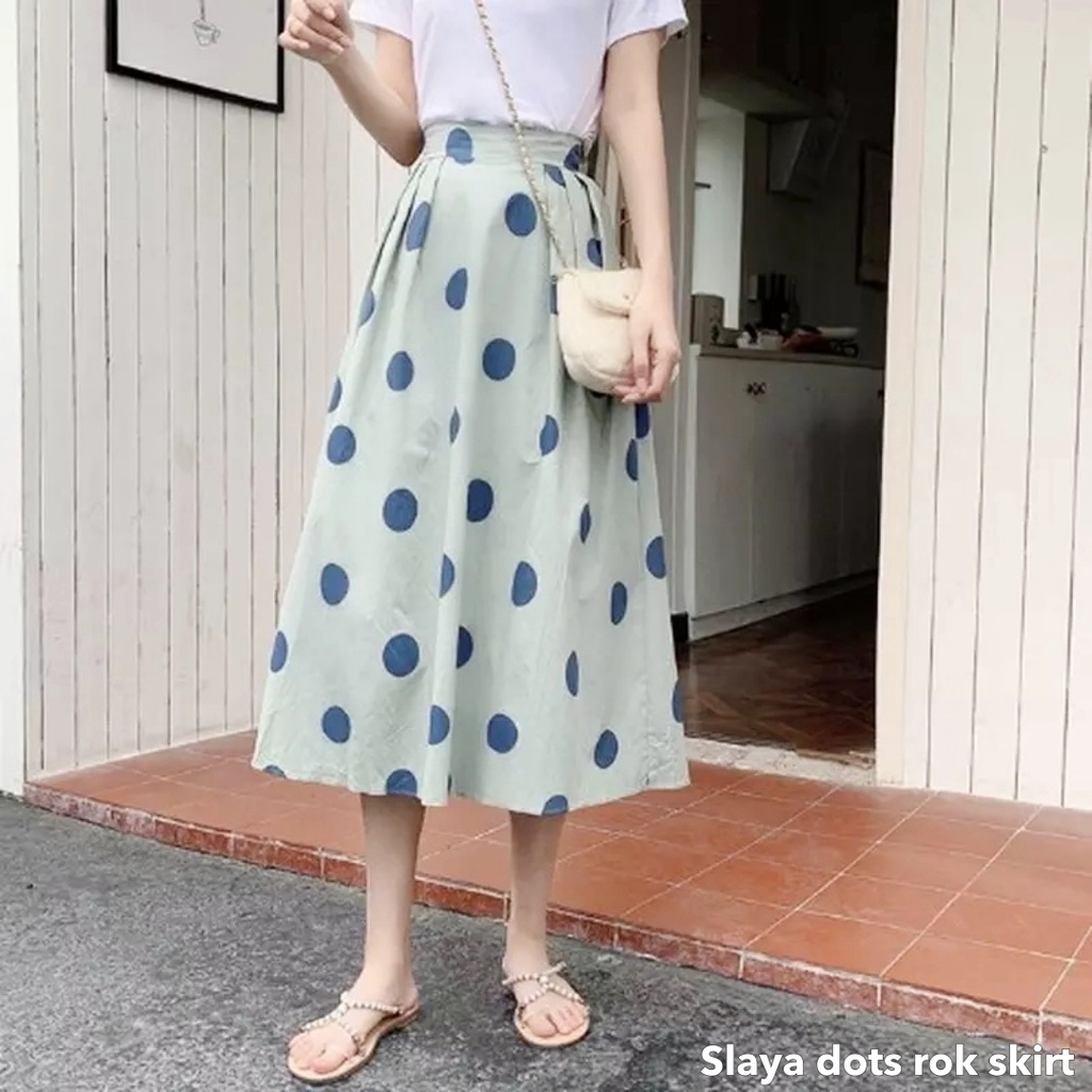 Slaya dots rok skirt -Thejanclothes