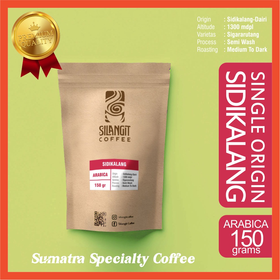 

LEGEND COFFEE ARABICA SIDIKALANG Bubuk 150gr by Silangit Coffee