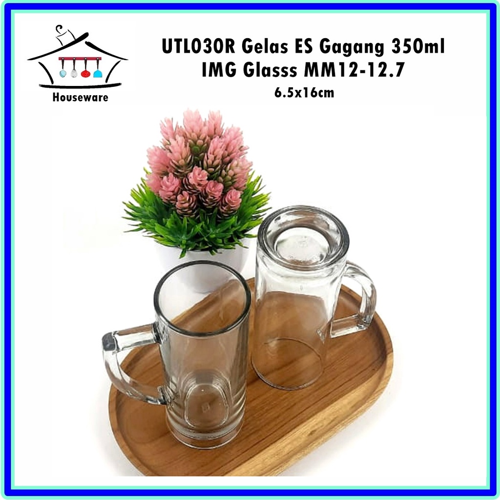 [Set 6pcs] UTL030R Gelas ES Gagang MM12-12.7 350ml