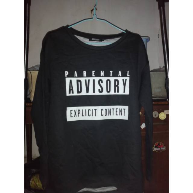 Crewneck parental advisory
