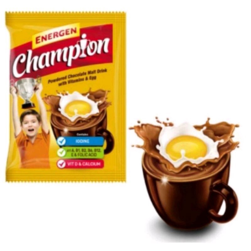 

Energen champion 4in1 susu coklat sachet 35 gr