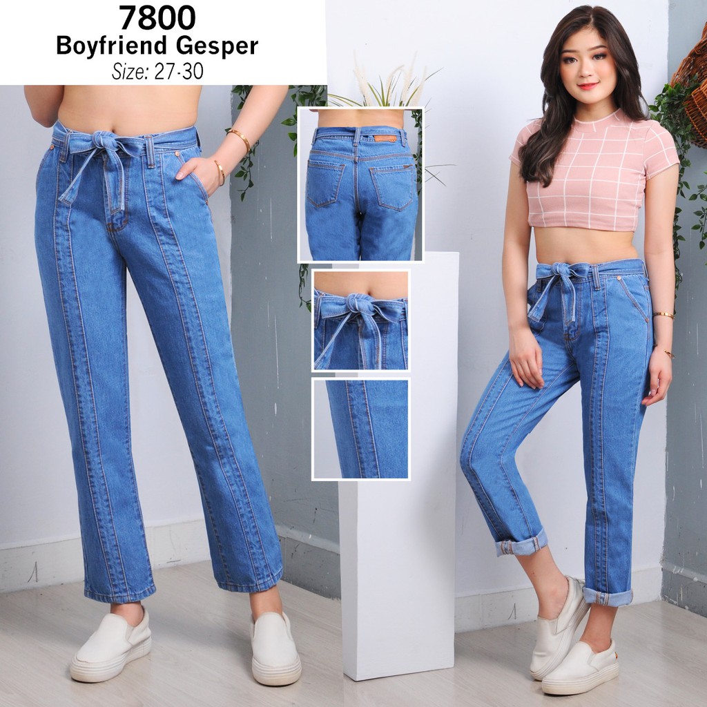 MC girl Celana Jeans Boyfriend Tali Gesper