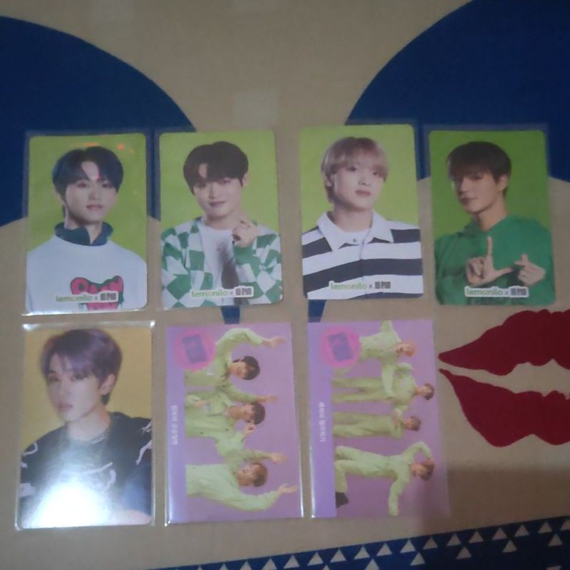 pc lemonilo nct mark haechan chenle jeno jisung grup game card sticker hot sauce