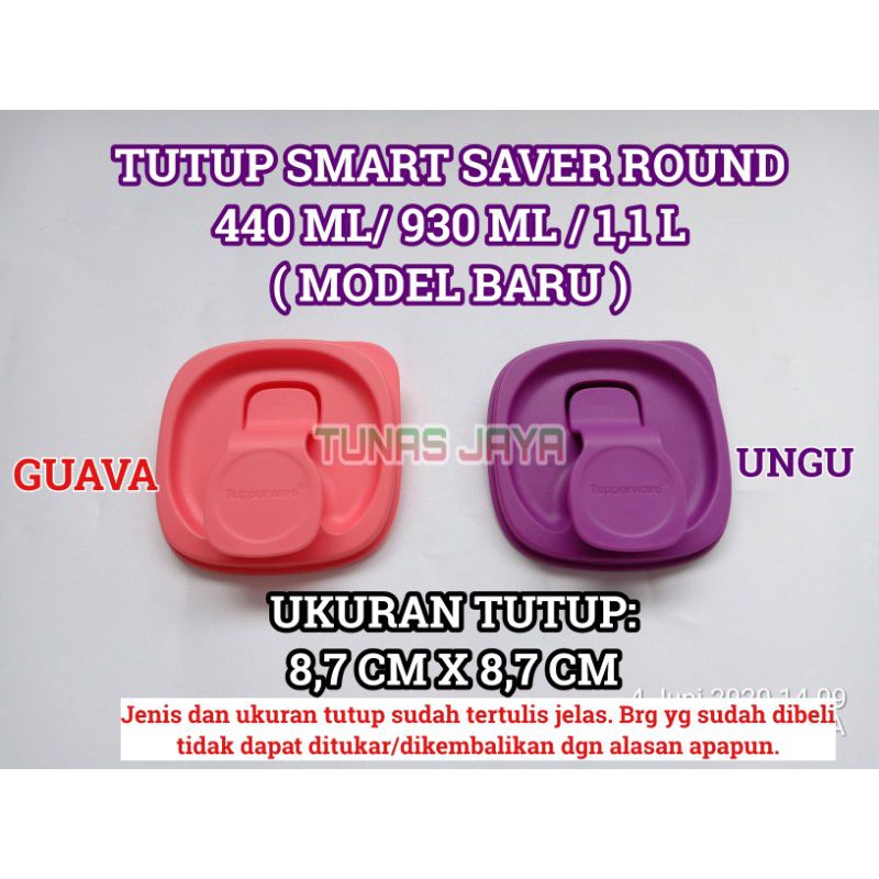 TUTUP SEAL UNTUK SMART SAVER ROUND BOTOL TUPPERWARE