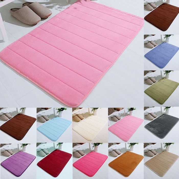 KESET KAKI ANTI SLIP PREMIUM | Bahan Bludru Memory Foam Empuk Menyerap Air /Kamar mandi 40x60