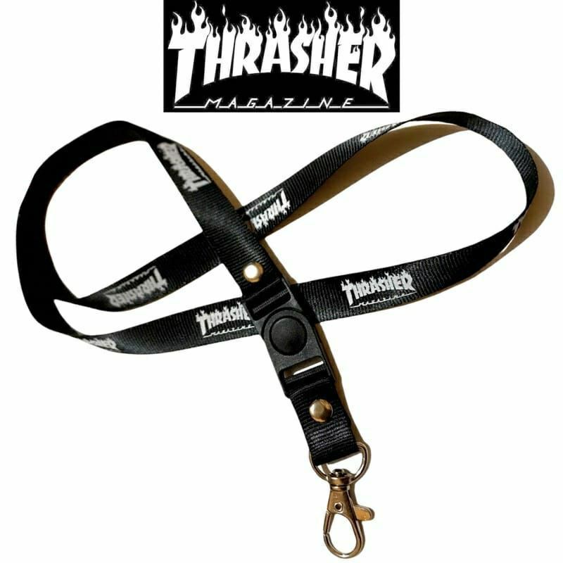 

lanyard Thrasher / tali lanyard band gantungan leher name tag id card / pods / brand lokal