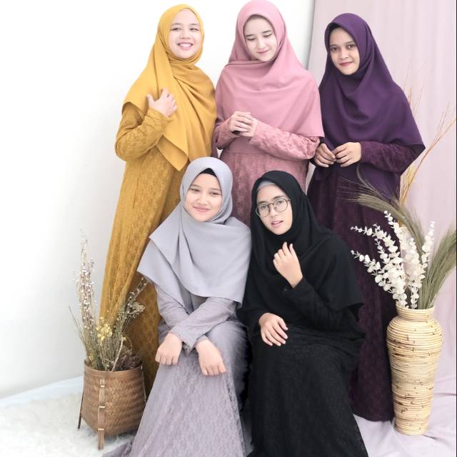 GAMIS SAFWA BROKAT BY HIJAB ALILA