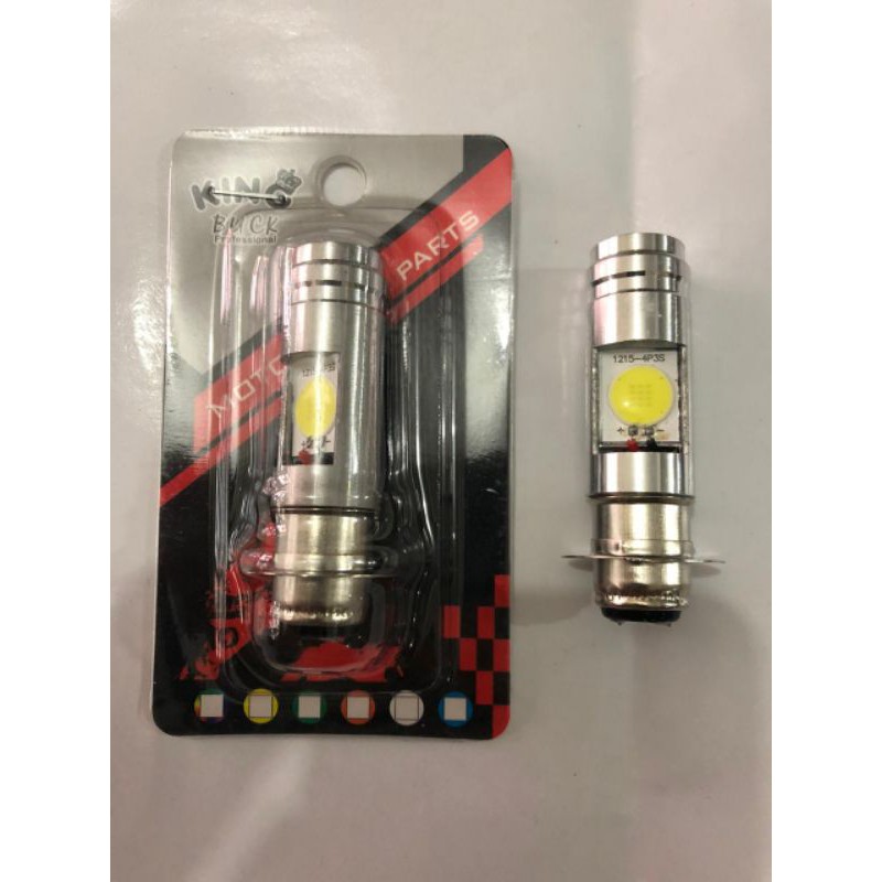 BOLA LAMPU H6 LED MOTOR PUTIH GRAND 2 MATA DEPAN UTAMA DC SUPRA X 125 MIO BEAT VARIO MX REVO SMASH A