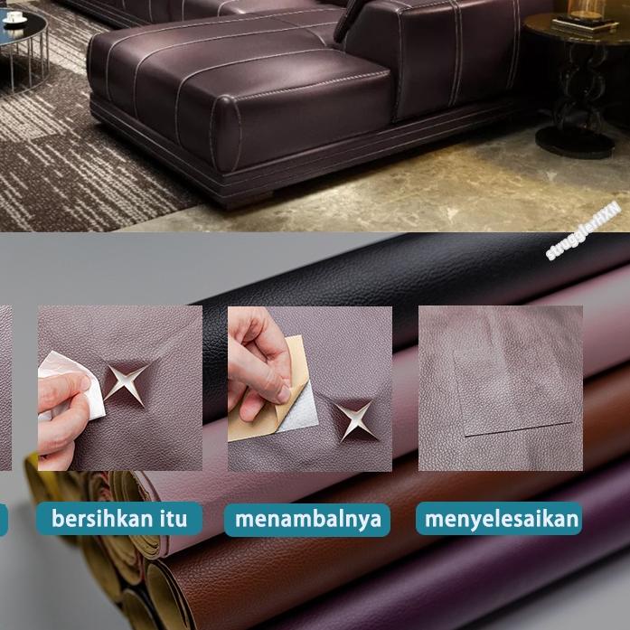 【siap di kirim kan】60cm*140cm Sticker Kulit Sofa Leather Repair Sticker Cover Perbaikan Kulit Yang R