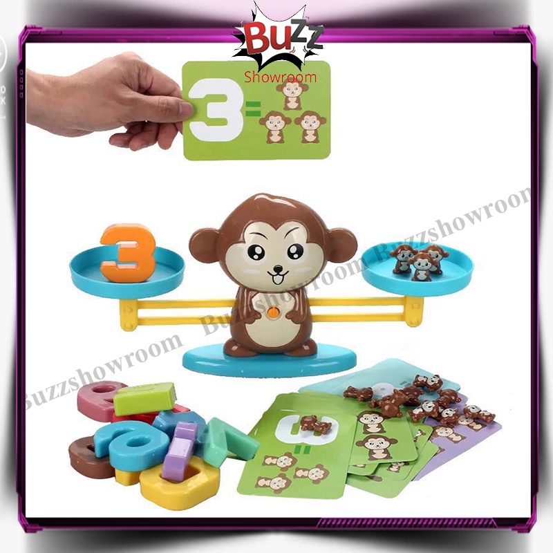 Monkey Balance Math Toy Game Mainan Edukasi Anak Belajar Timbangan