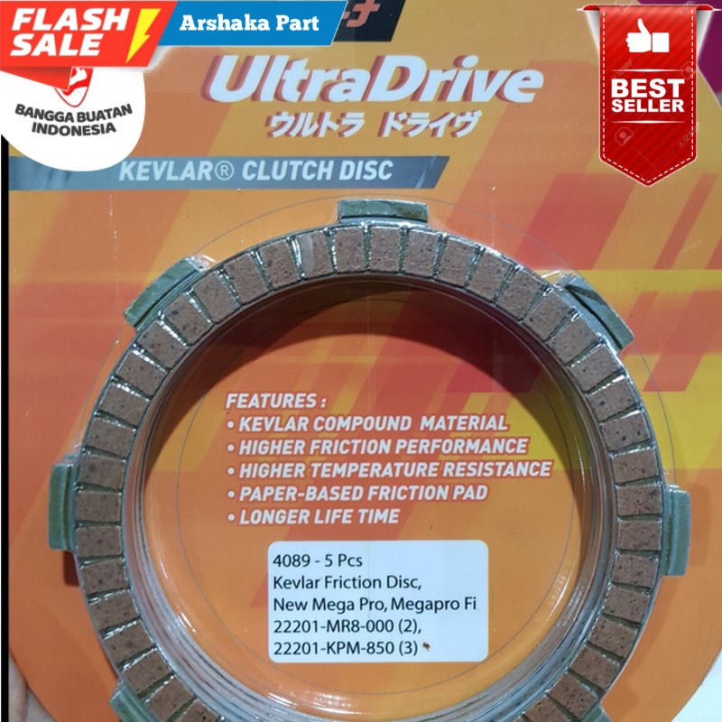 PROMO KAMPAS KOPLING RACING DAYTONA ASLI ORI GL 100 VERZA 4089 PASTI ASLI ORIGINAL