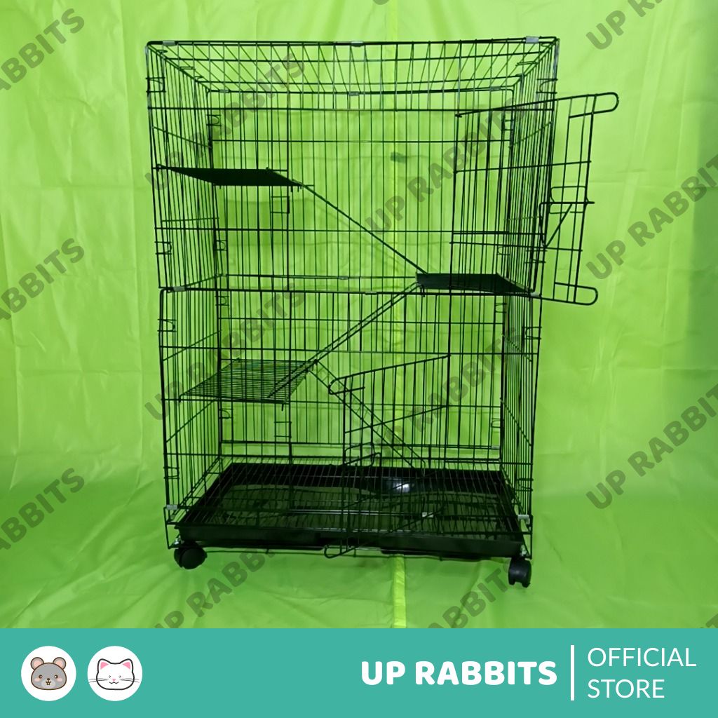 kandang kucing ukuran XL 75x45 besi tebal