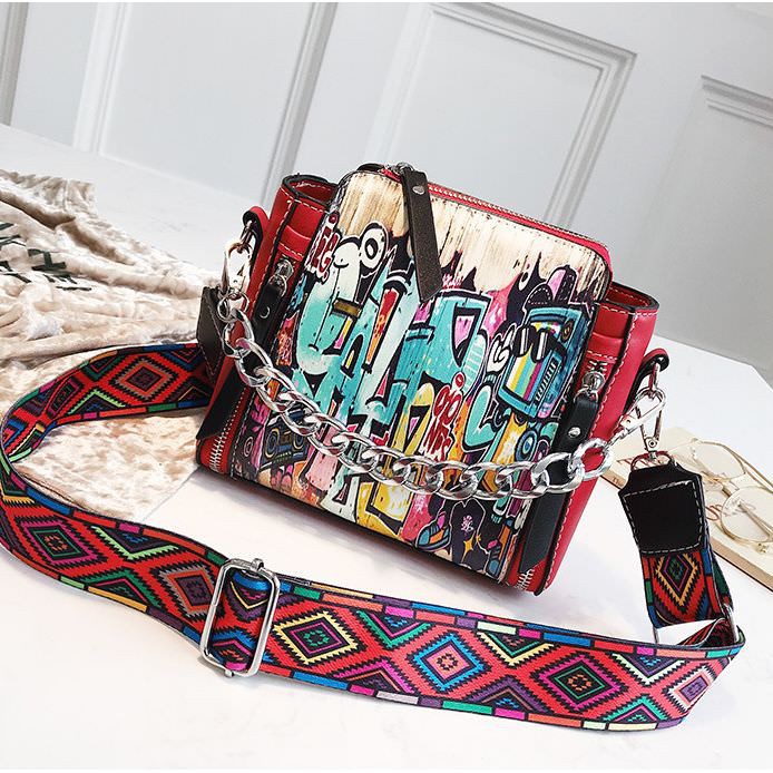 TAS FASHION #ELV87030 FOR WOMEN MOTIF TRIBAL ADA TALI PANJANG 100% IMPORT