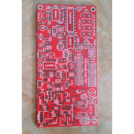 Versi 2 with AGC PCB Mono Band NE602 SSB Transceiver linear