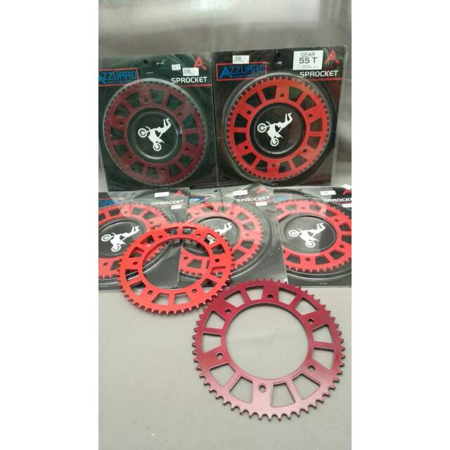 GEAR AZZURO CRF150L 52 53 54 55 56