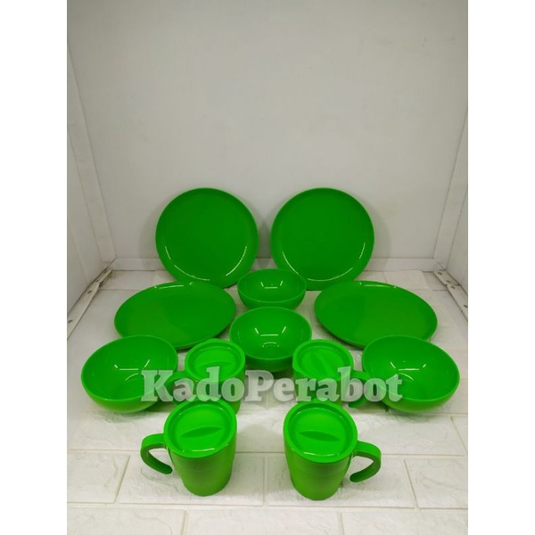 peralatan makan set murah - tableware set hoya plast BULAT 12 pcs