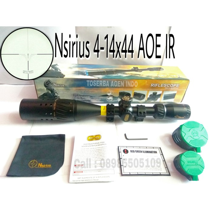 Telescope Nsirius 4-14x44 AOE IR Illuminated Rifle Scope Hunting Scope - Teleskop Nsirius