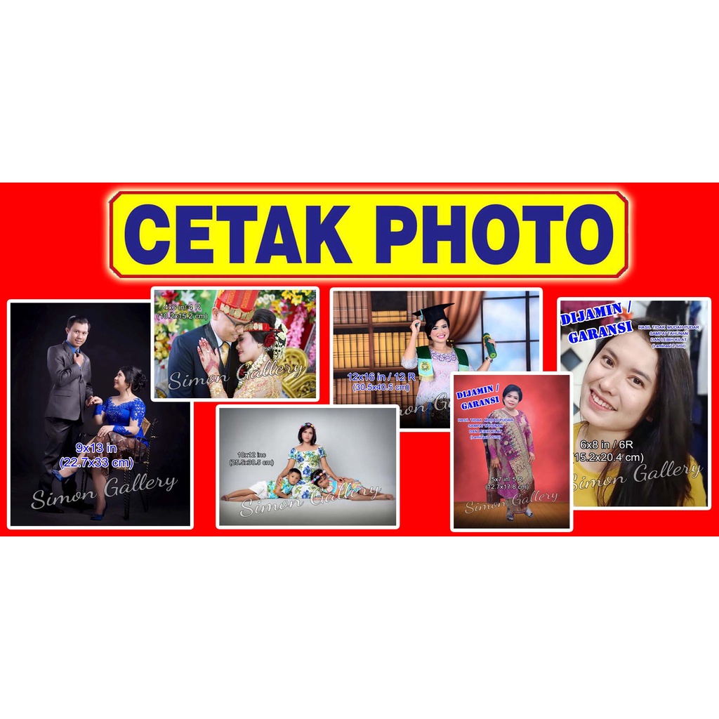 CETAK Foto/Poto/Wisuda/Keluarga 8x10 Inc(8R) s/d 12x18 inc(12RP) Free Anti gores Photo