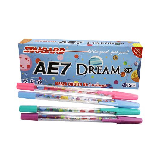 

Bulpen Standart AE7 Dream Hitam 0.5mm - ( 12 Pcs )